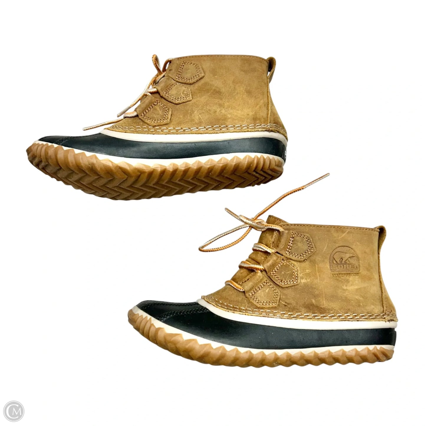 Boots Rain By Sorel In Black & Brown, Size: 6