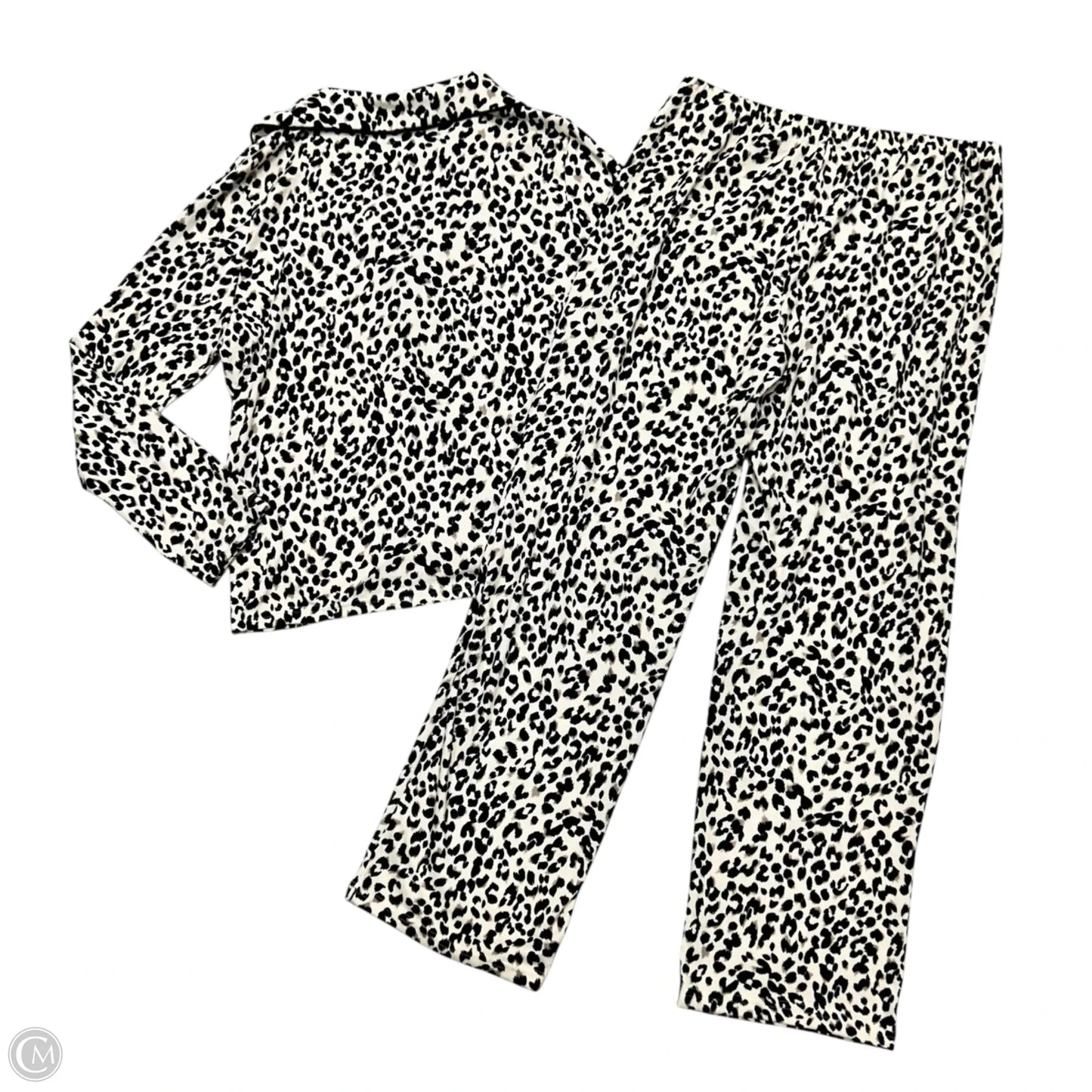 Pajamas 2pc By Nicole Michelle In Animal Print, Size: M