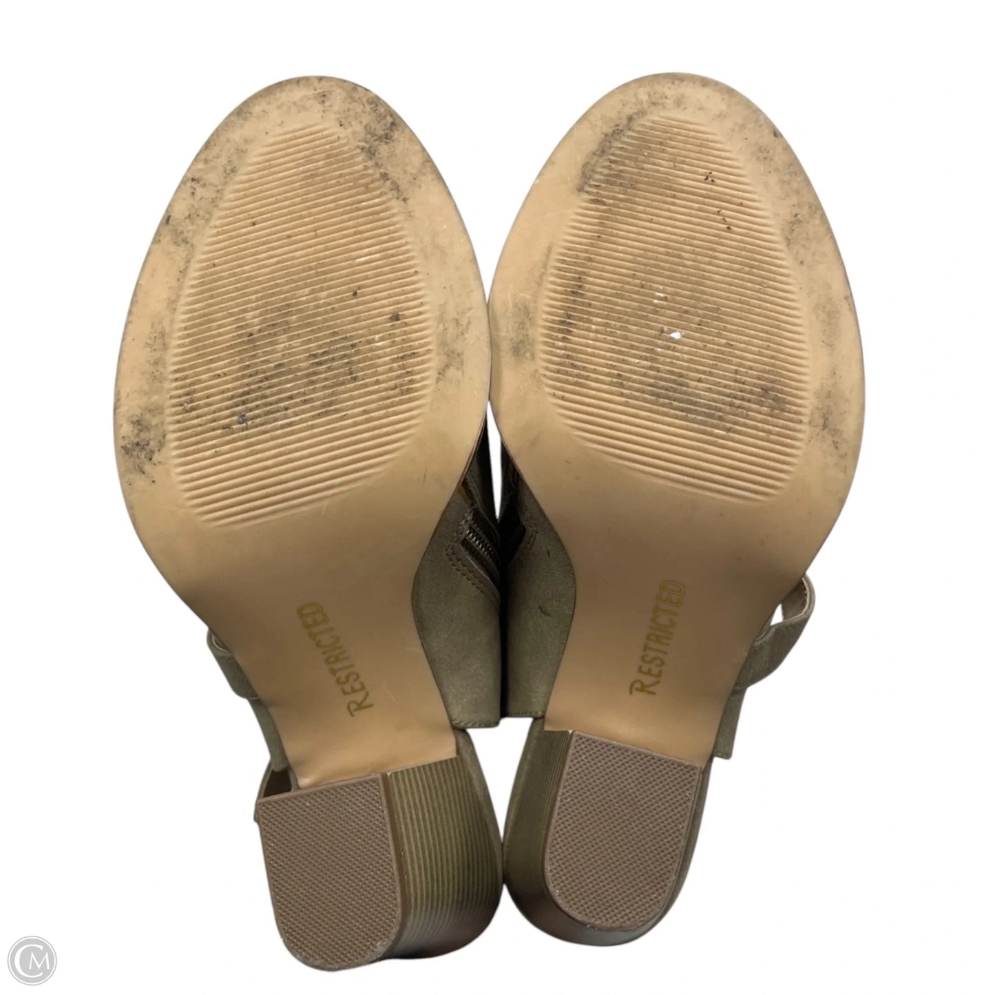 Shoes Heels Block By Restricted In Brown, Size: 9