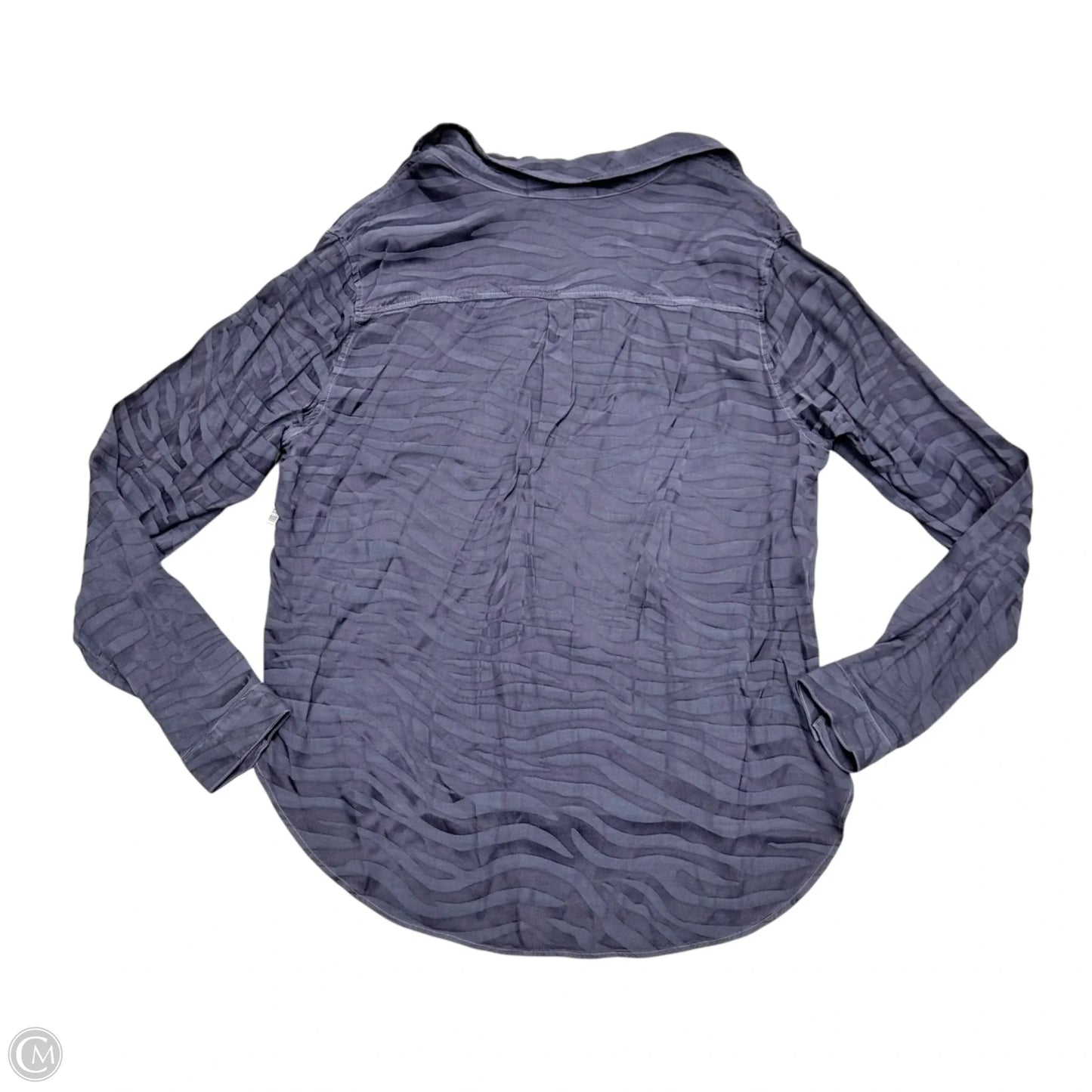 Blouse Long Sleeve By Cloth & Stone In Zebra Print, Size: L