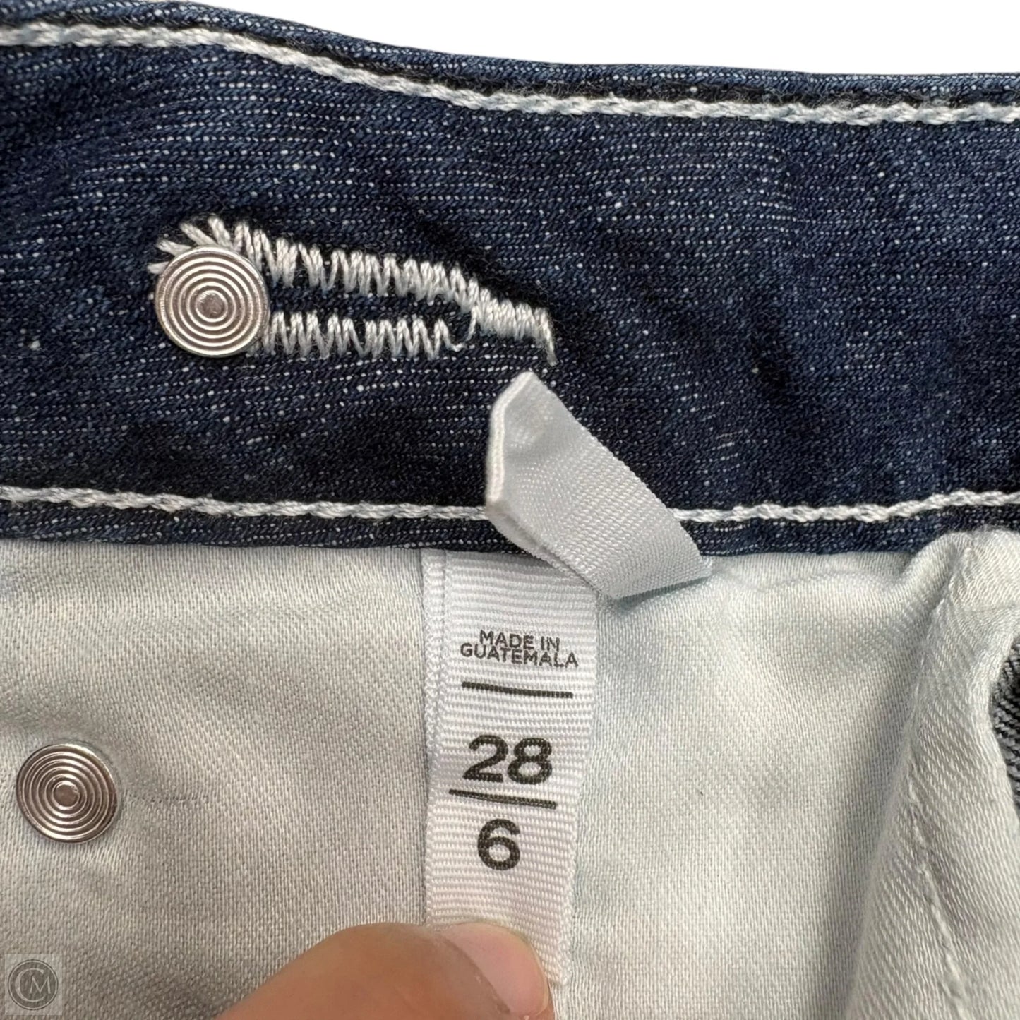 Jeans Boot Cut By Loft In Blue Denim, Size: 6