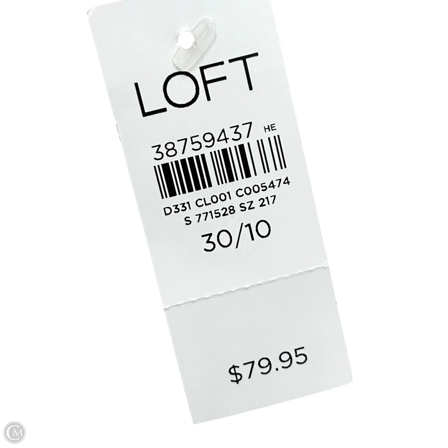 Jeans Cropped By Loft In Pink Denim, Size: 10