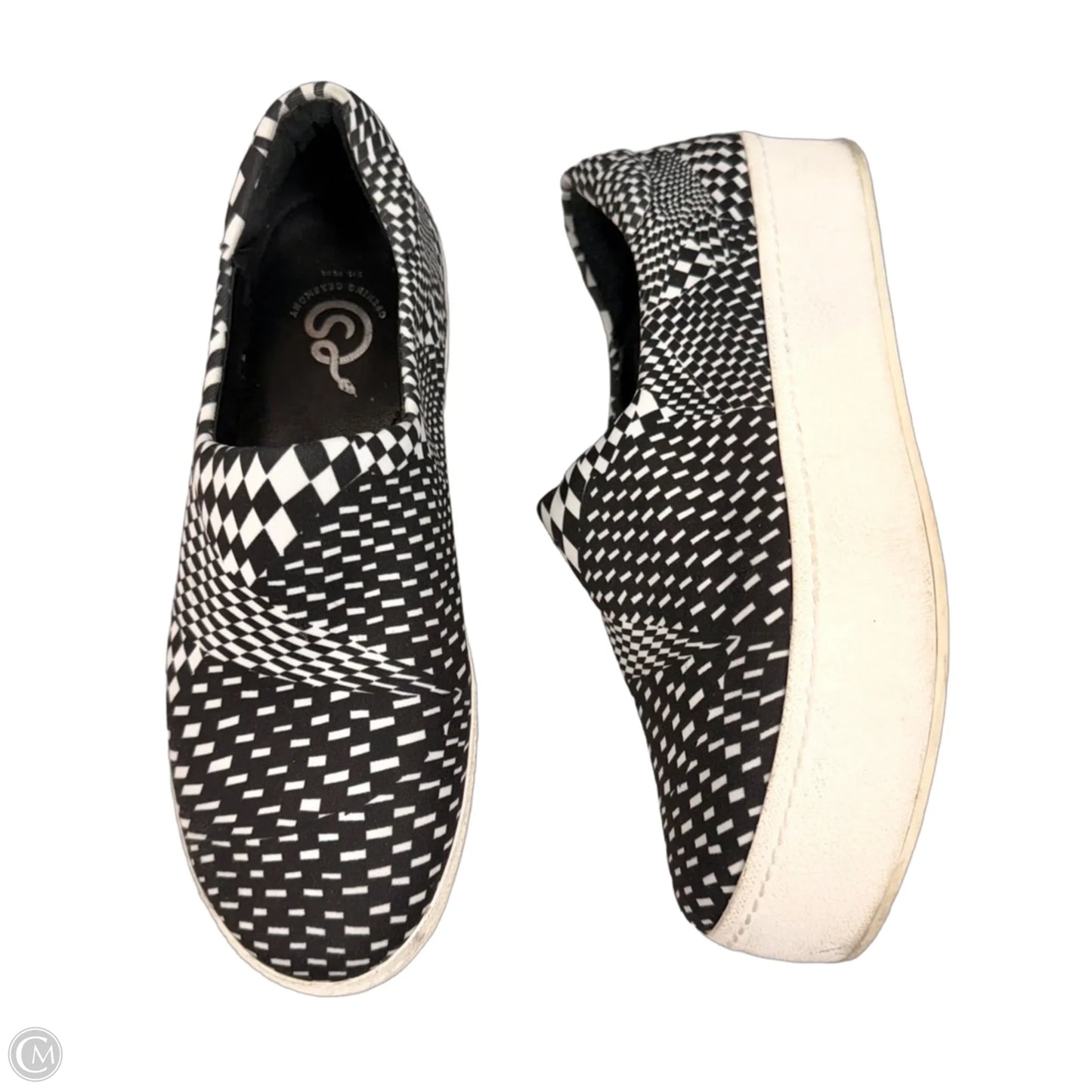 Shoes Flats By Opening Ceremony In Black & White, Size: 7.5