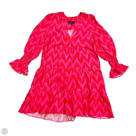 Dress Casual Midi By Pomander Place In Pink & Red, Size: S
