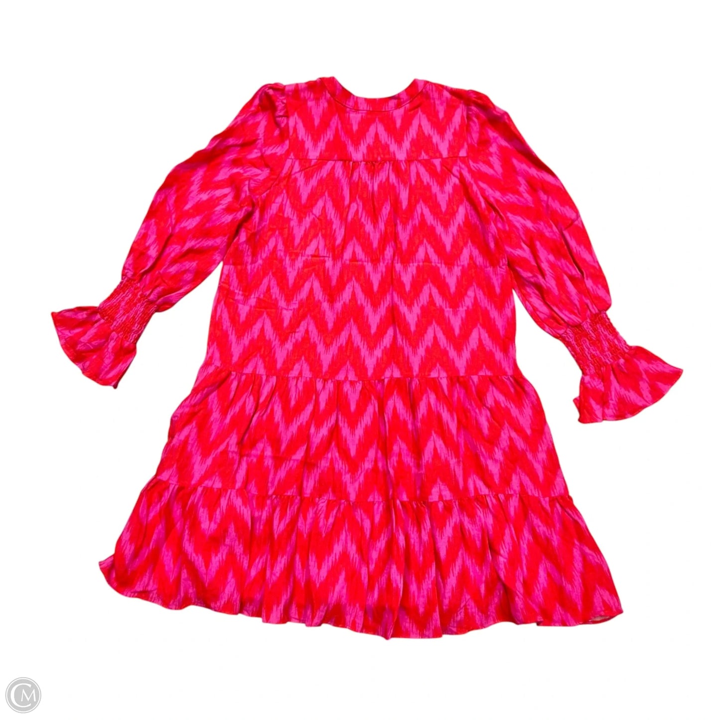 Dress Casual Midi By Pomander Place In Pink & Red, Size: S