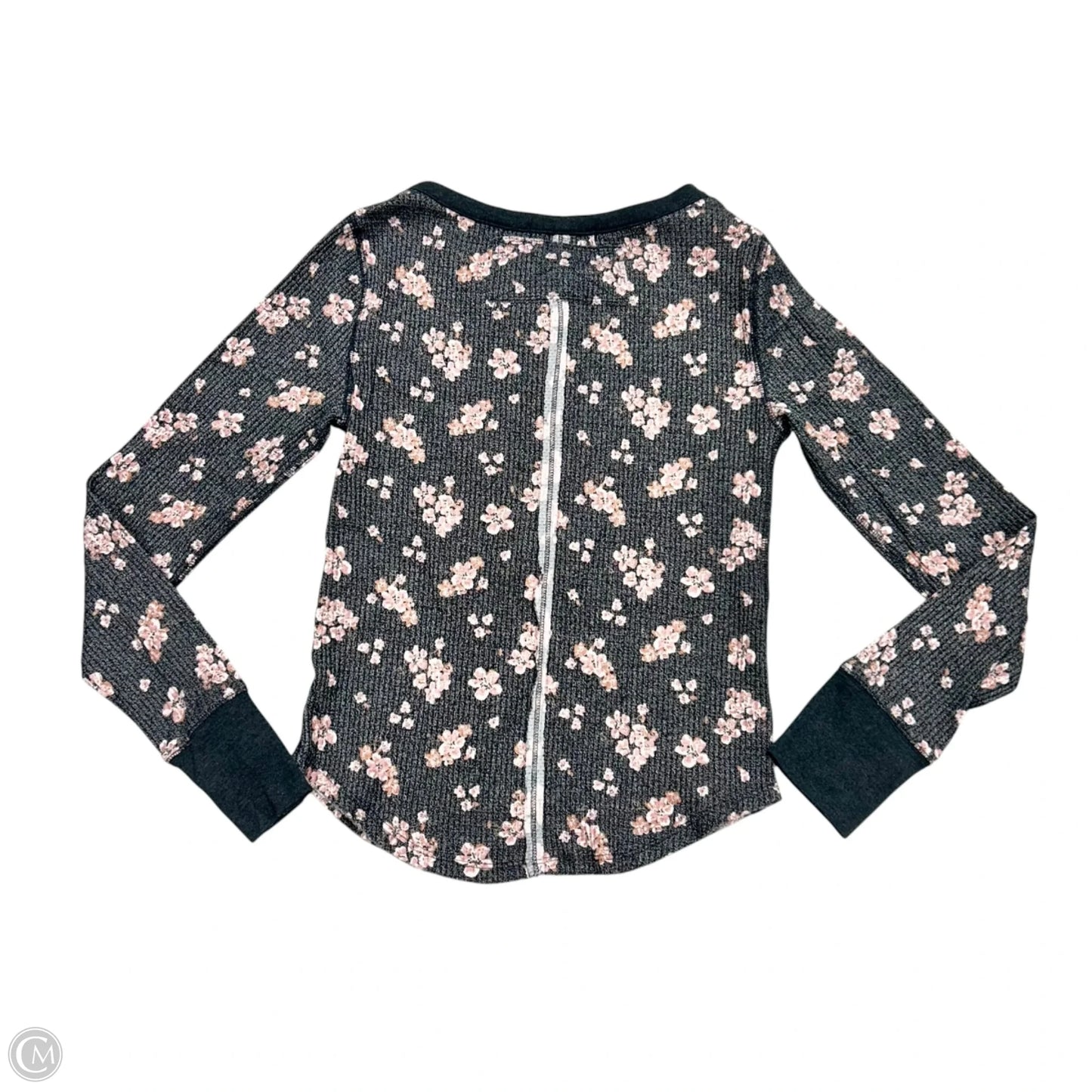 Top Long Sleeve By We The Free In Grey & Pink, Size: M