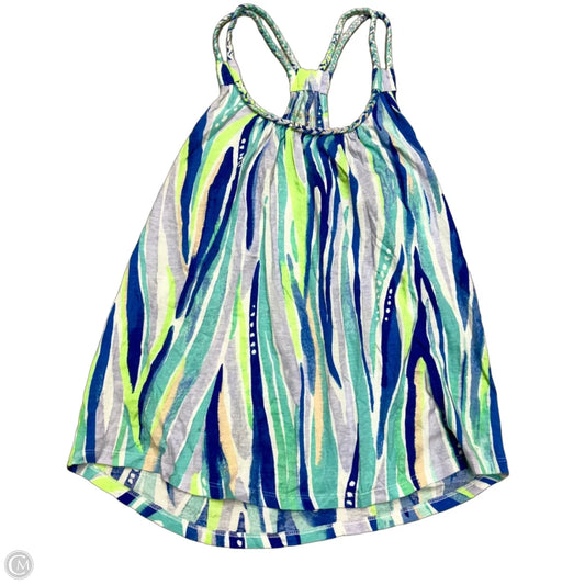 Tank Top Designer By Lilly Pulitzer In Blue & Green, Size: S