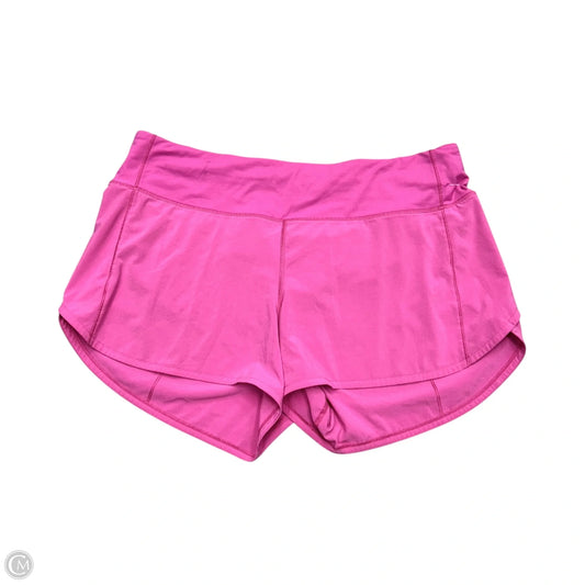 Athletic Shorts By Lululemon In Pink, Size: L
