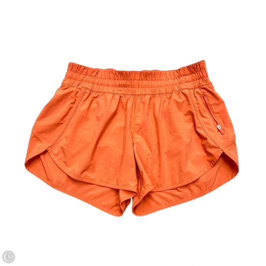 Athletic Shorts By Lululemon In Orange, Size: M