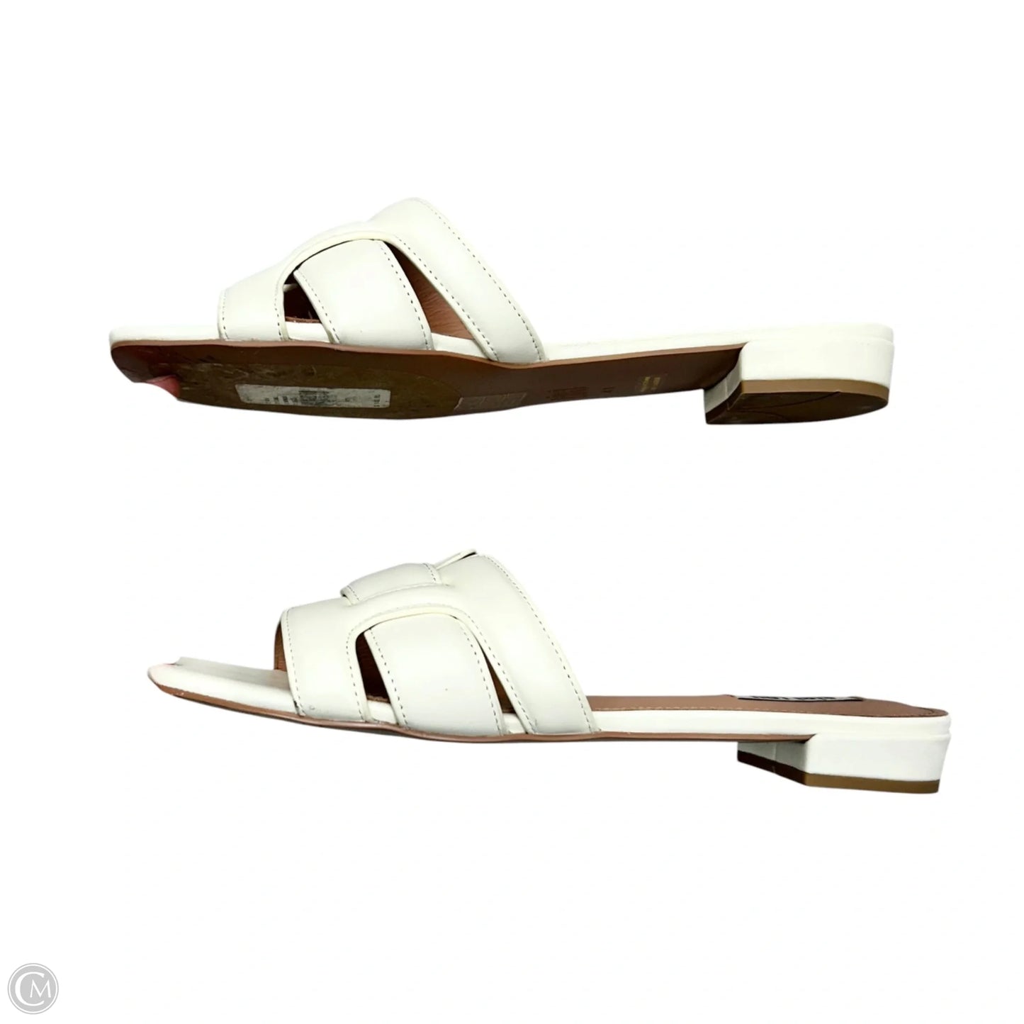 Sandals Flats By Bibi Lou In White, Size: 10.5