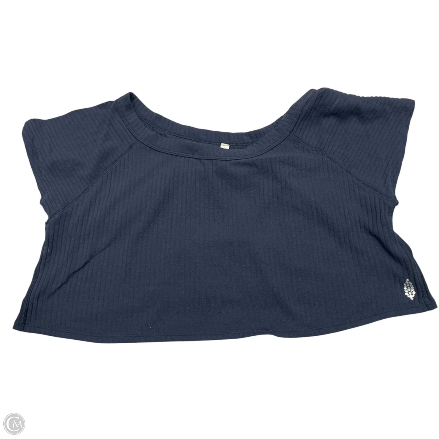 Top Short Sleeve By Free People In Navy, Size: L