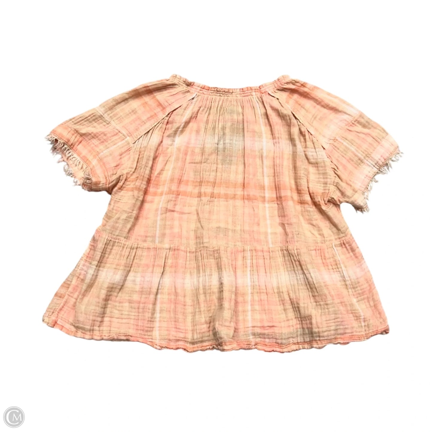 Top Short Sleeve By Pilcro In Orange, Size: M