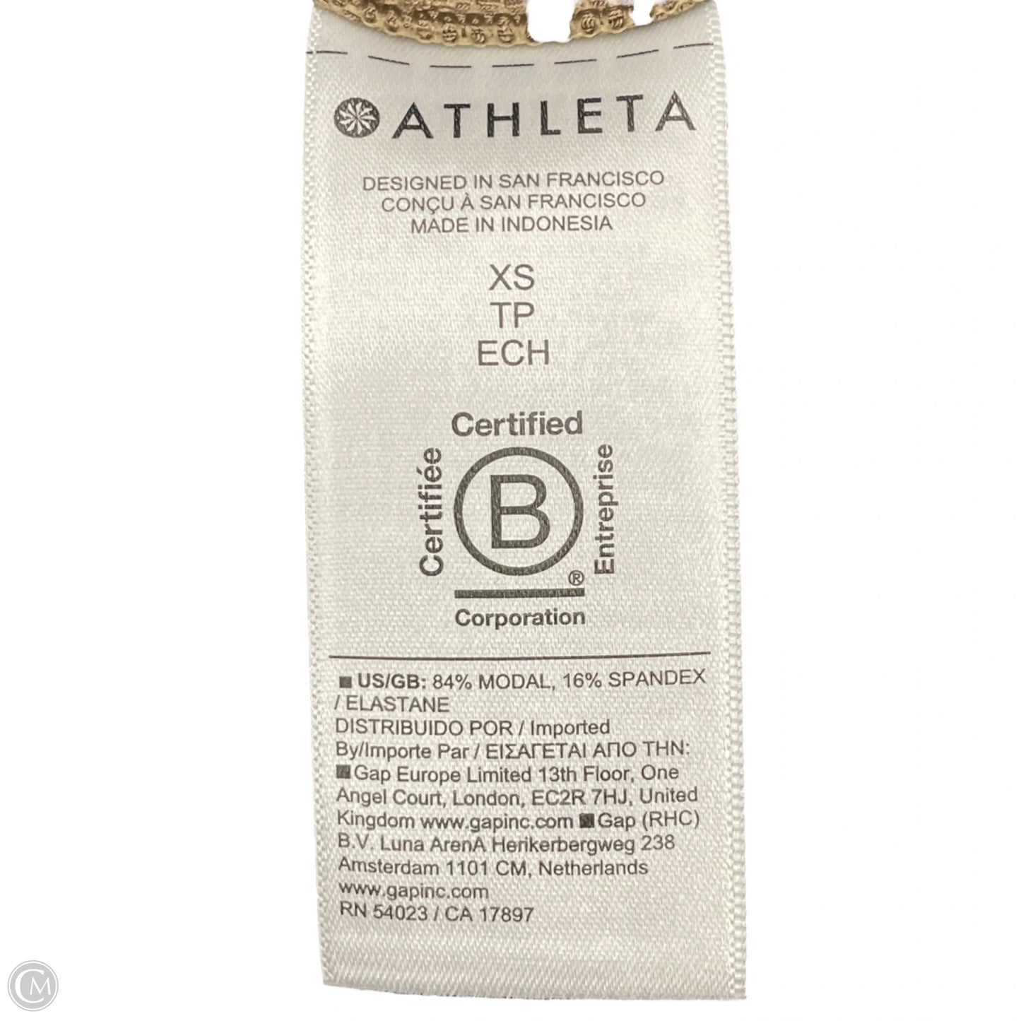 Athletic Top Short Sleeve By Athleta In Brown, Size: Xs