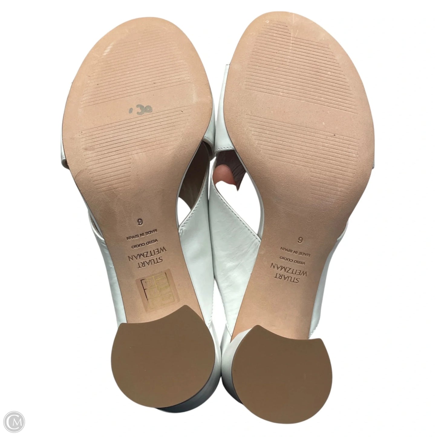 Shoes Designer By Stuart Weitzman In White, Size: 6