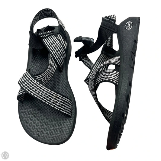 Sandals Flats By Chacos In Black & White, Size: 9