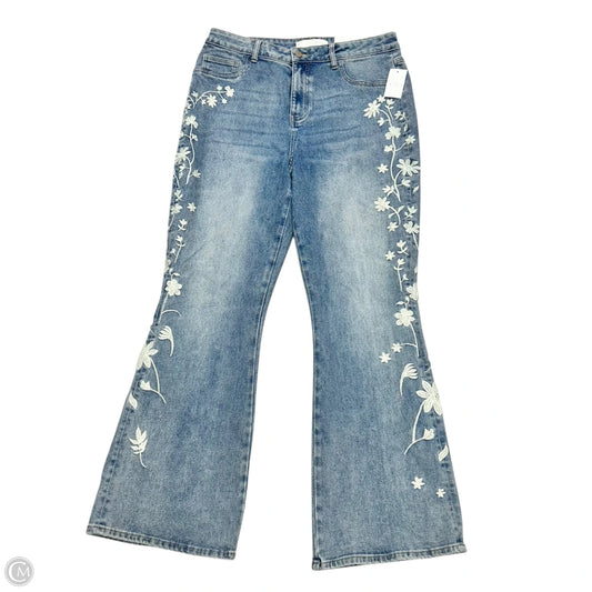 Jeans Boot Cut By Cato In Blue Denim, Size: 16