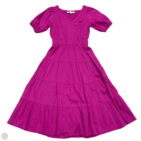 Dress Casual Midi By Loft In Purple, Size: Xxsp