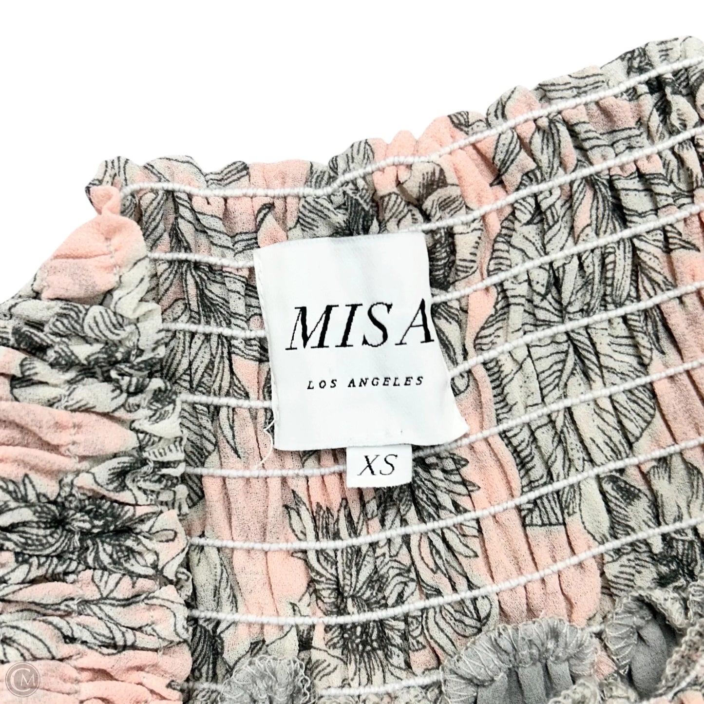 Dress Designer By Misa In Grey & Pink, Size: Xs