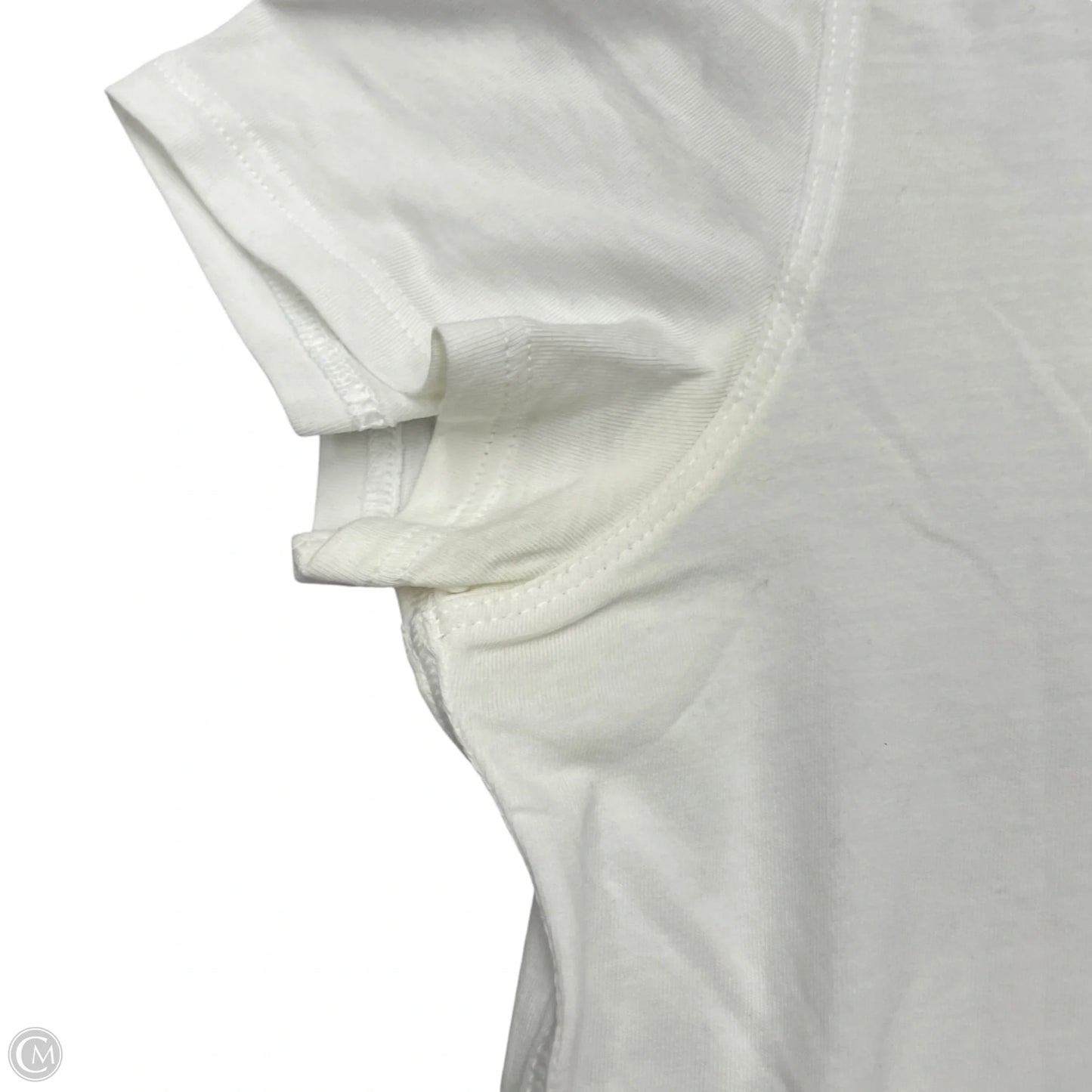 Athletic Top Short Sleeve By Lululemon In White, Size: Xs