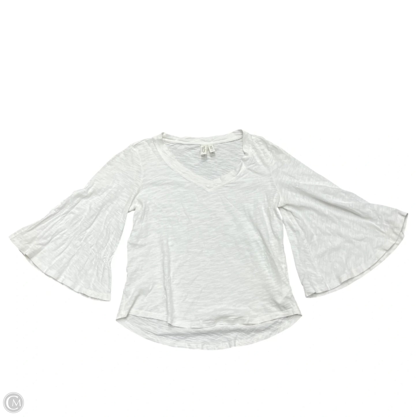 Top 3/4 Sleeve By Meadow Rue In White, Size: Xs