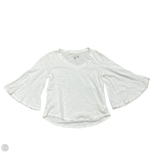 Top 3/4 Sleeve By Meadow Rue In White, Size: Xs