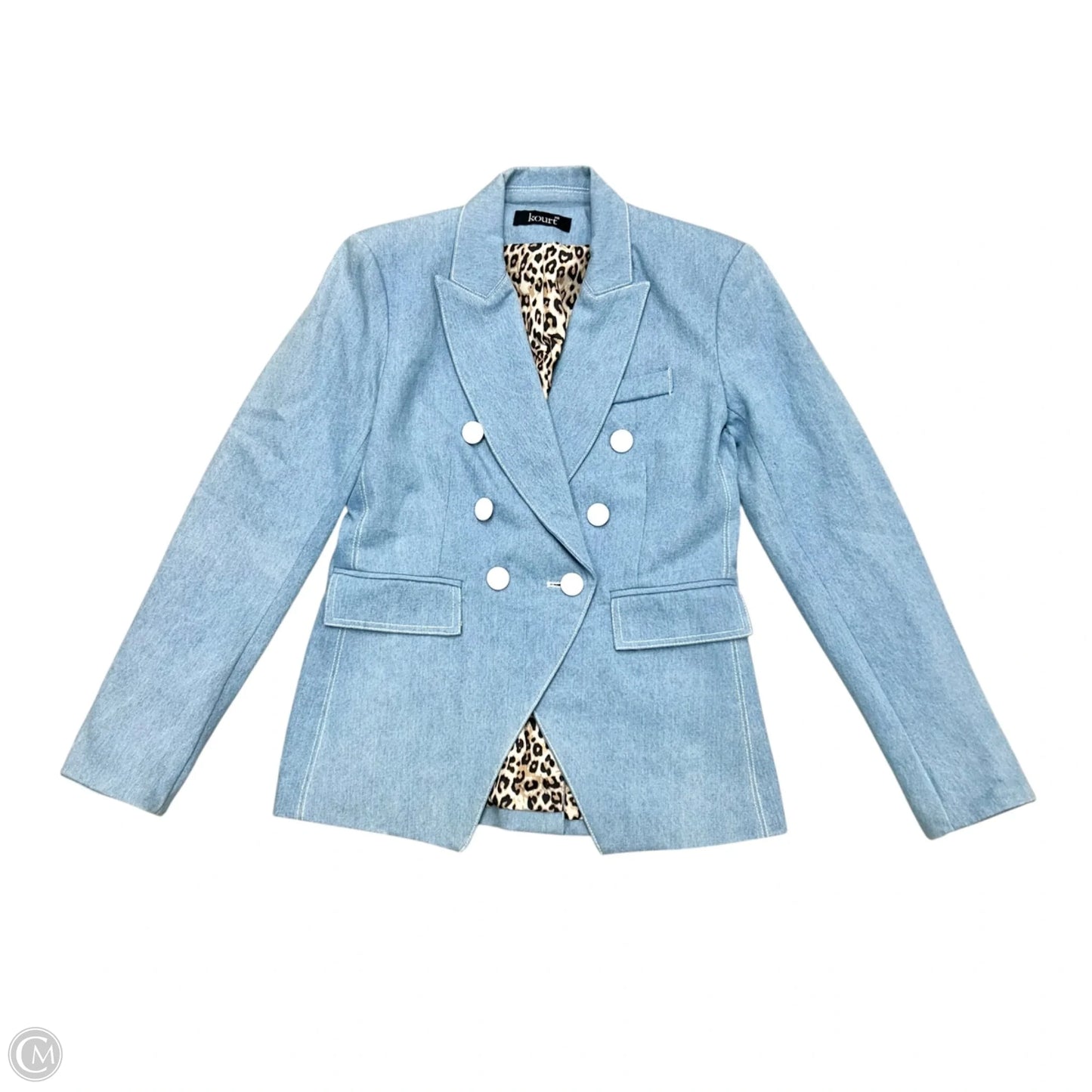 Blazer By Anthropologie In Blue Denim, Size: Xs