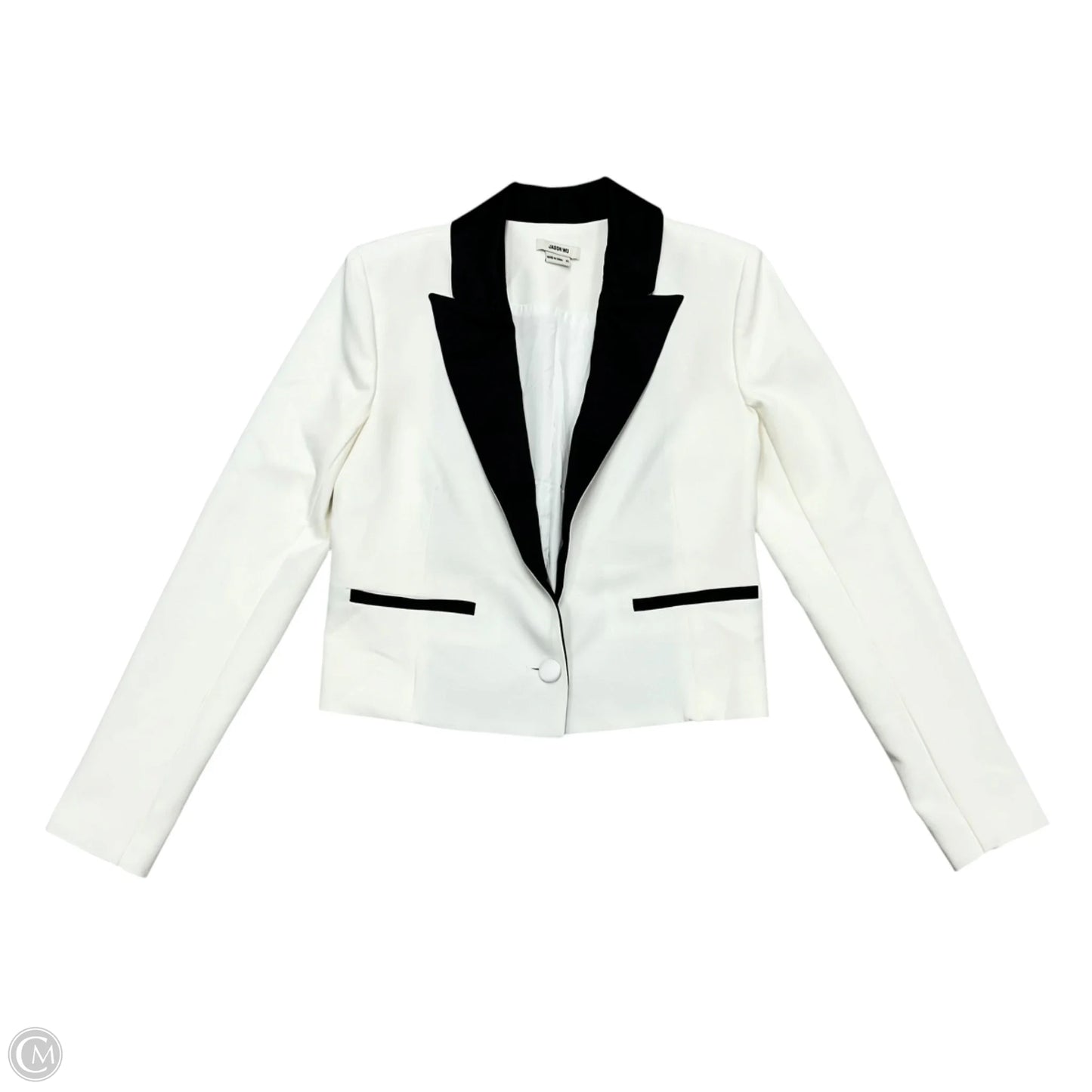 Blazer Designer By Jason Wu In Black & White, Size: Xs