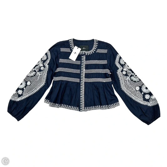 Blazer By 7 For All Mankind In Blue & White, Size: Xs