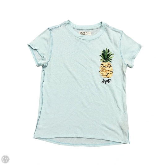 Top Short Sleeve By We The Free In Aqua, Size: Xs