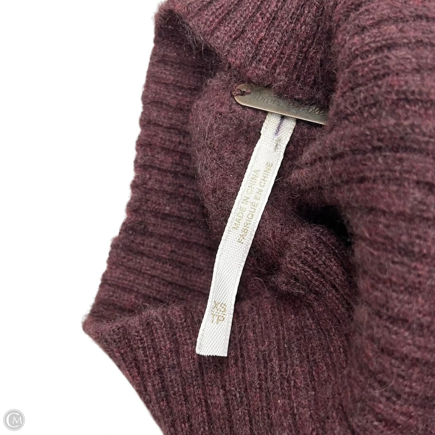 Sweater Cashmere By Free People In Maroon, Size: Xs