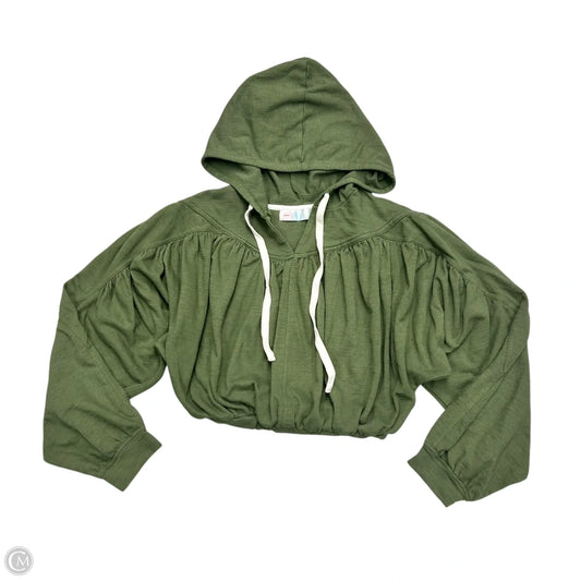 Sweatshirt Hoodie By Free People In Green, Size: Xs