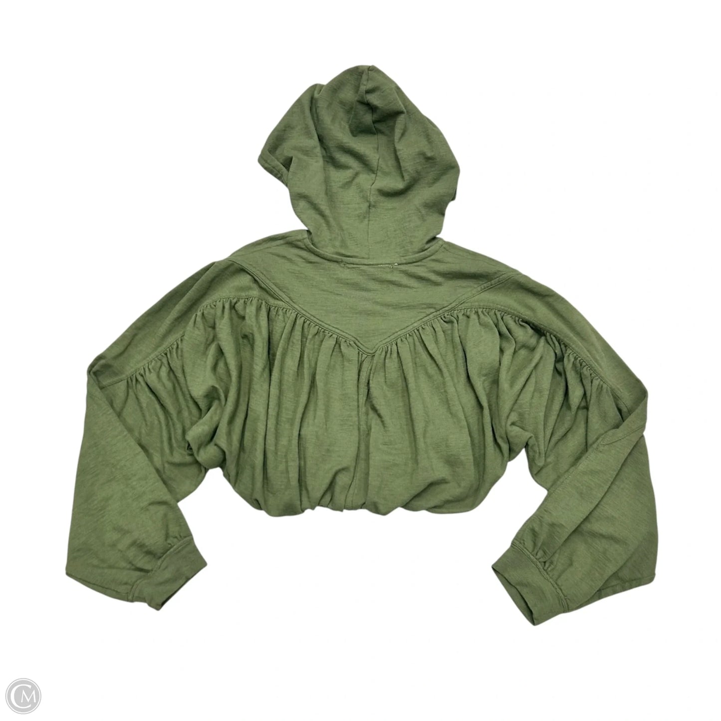 Sweatshirt Hoodie By Free People In Green, Size: Xs