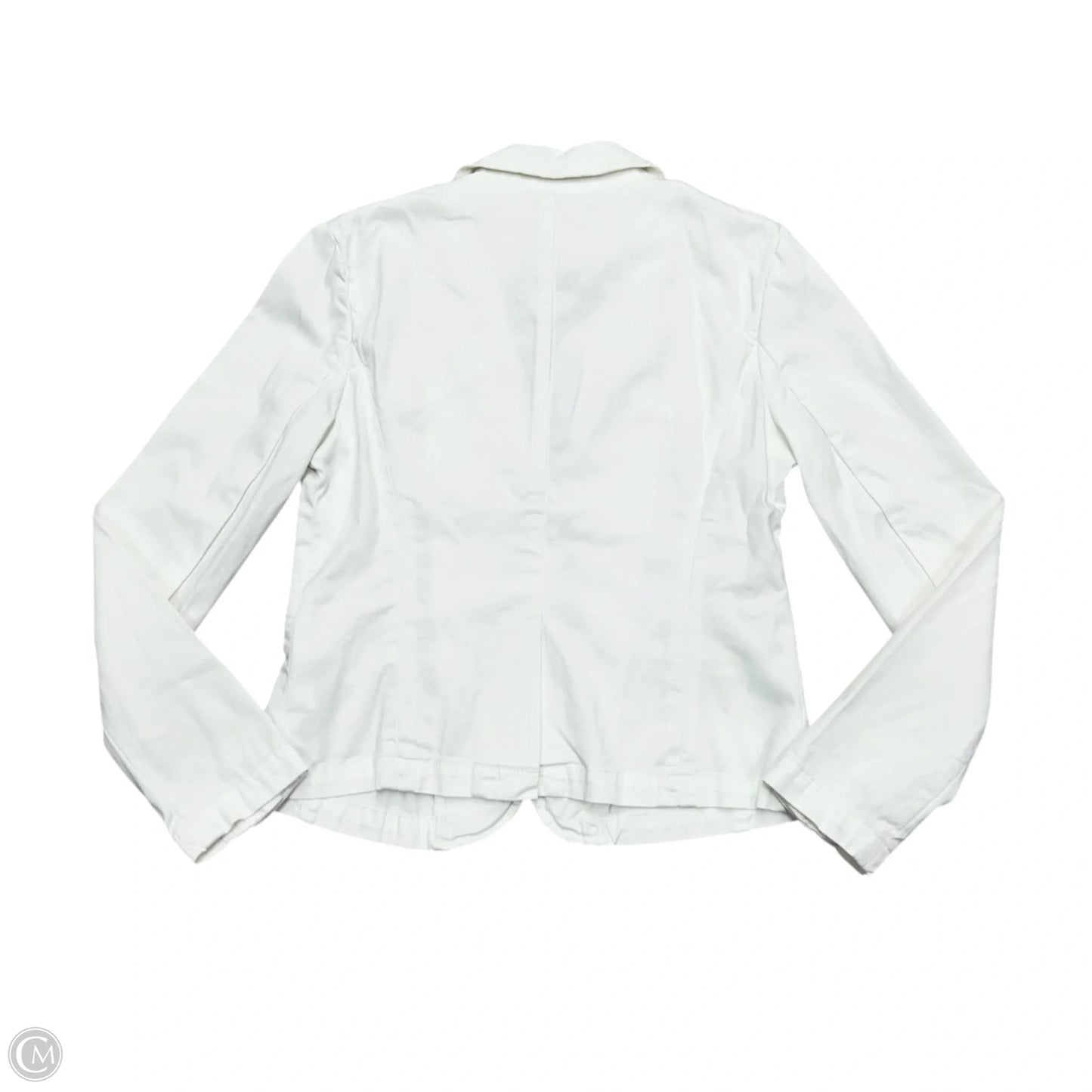 Blazer By Anthropologie In White Denim, Size: Xs