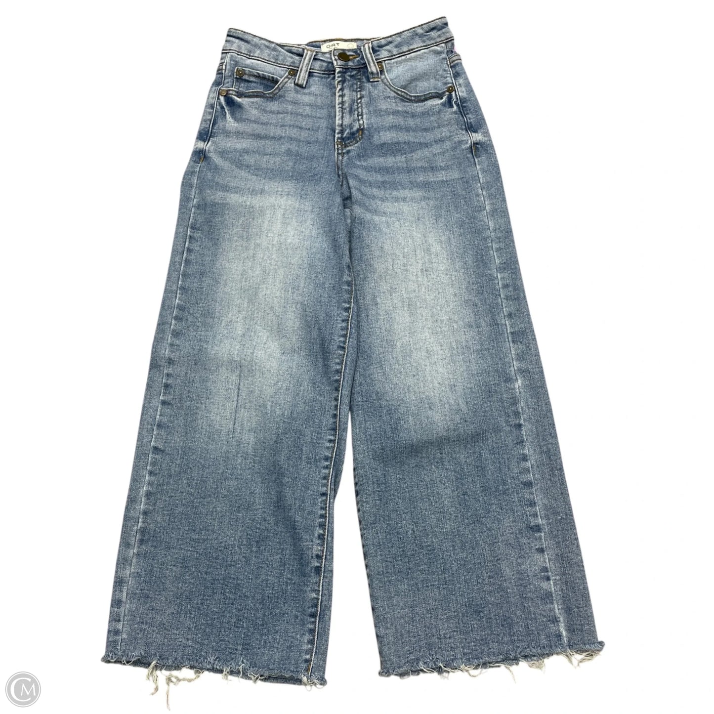 Jeans Cropped By Oat In Blue Denim, Size: 0
