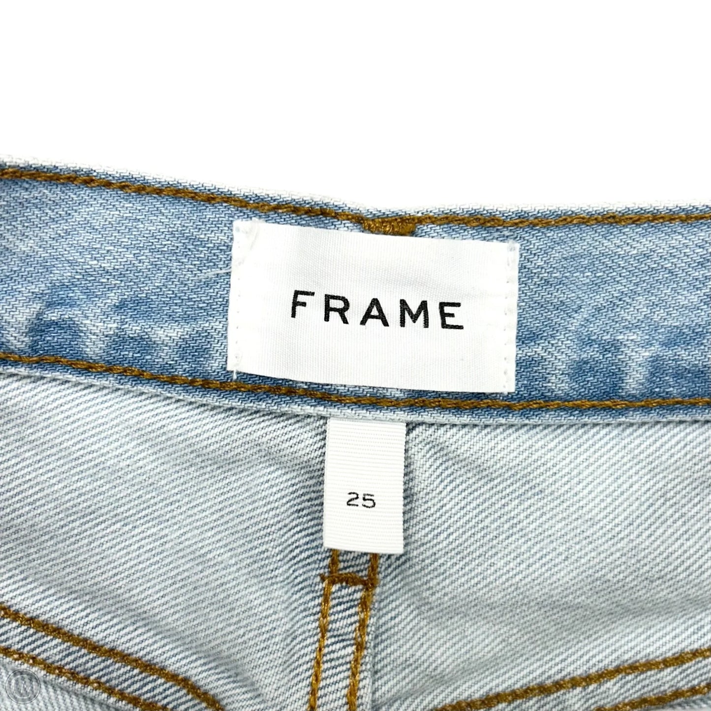 Jeans Wide Leg By Frame In Blue Denim, Size: 2
