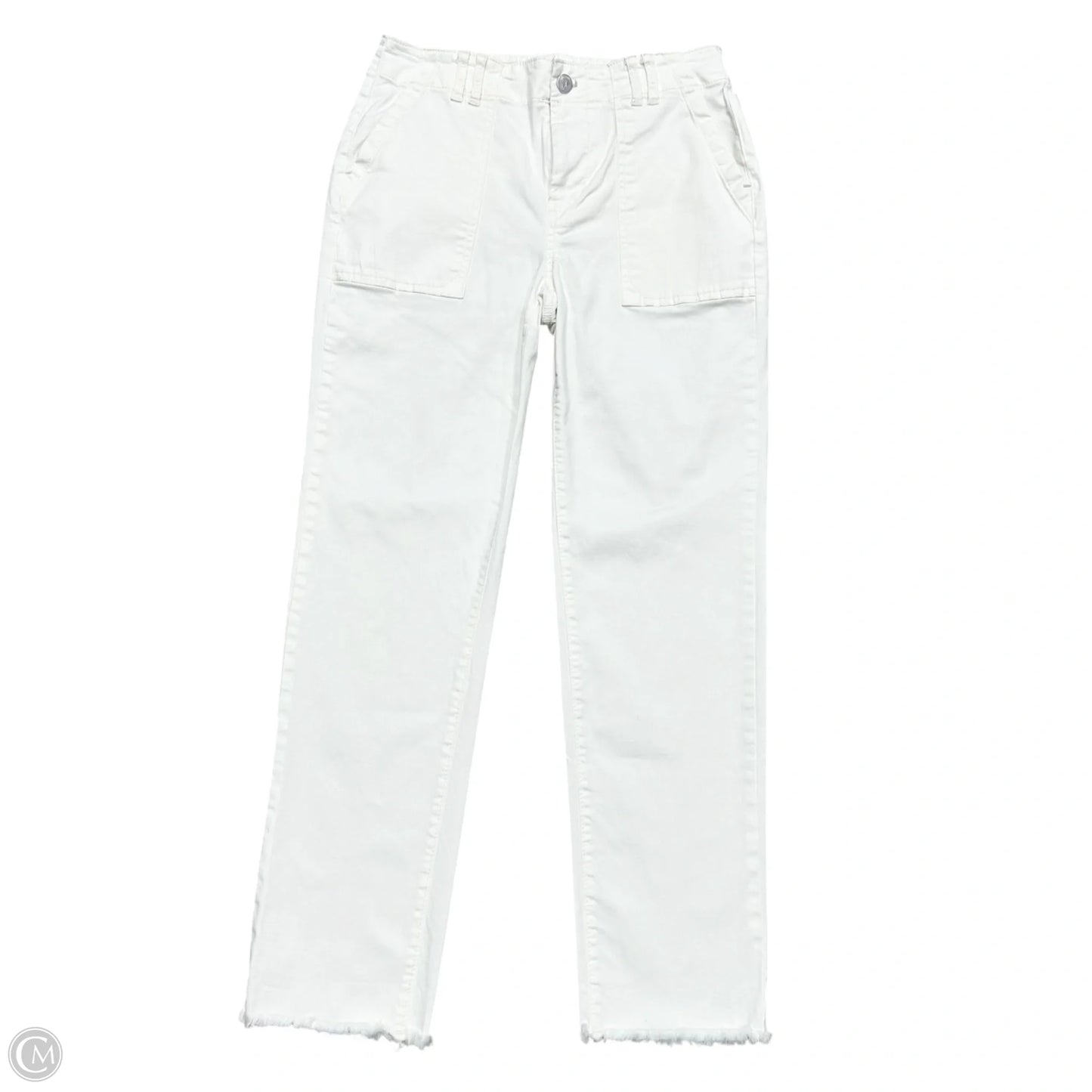 Jeans Straight By Pilcro In White Denim, Size: 2