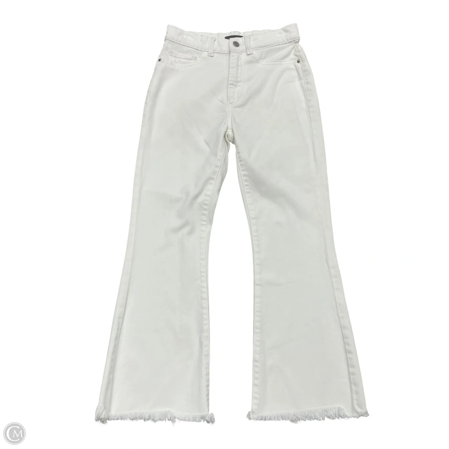Jeans Cropped By Dl1961 In White Denim, Size: 2