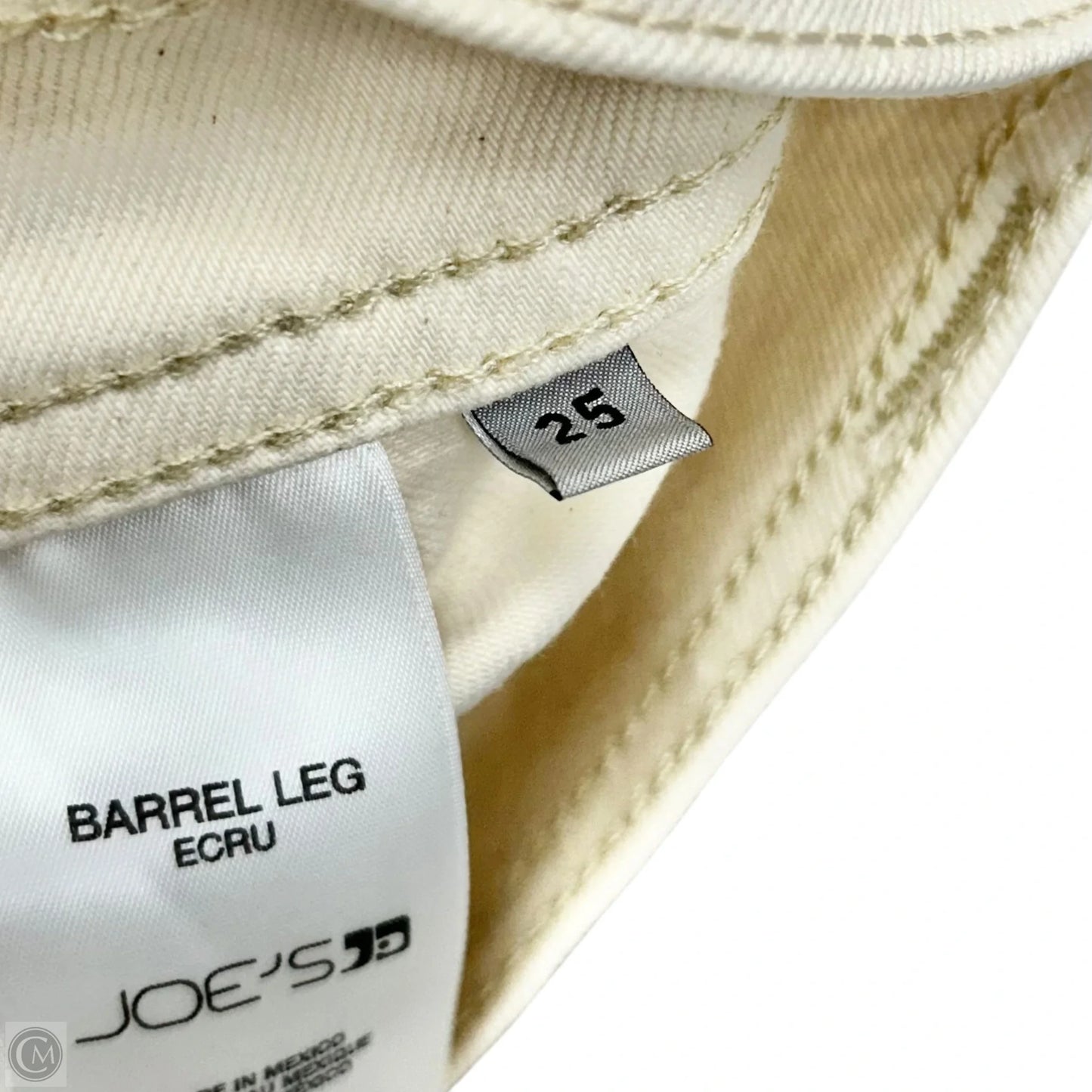 Jeans Straight By Joes Jeans In Cream Denim, Size: 2