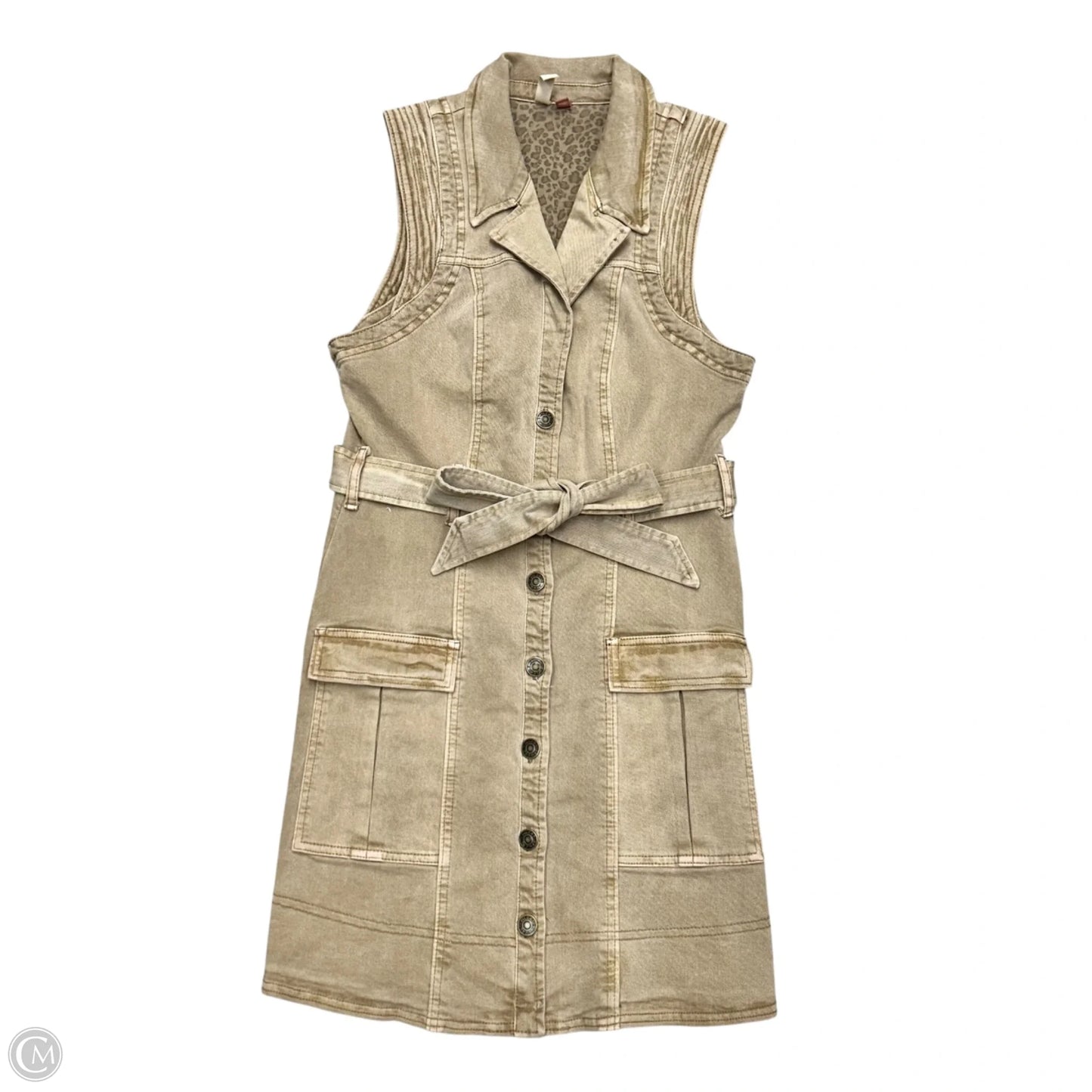 Dress Casual Midi By Pilcro In Tan, Size: Xs