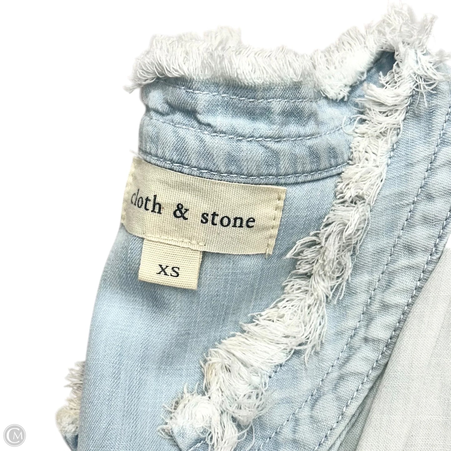 Dress Casual Midi By Cloth & Stone In Blue Denim, Size: Xs