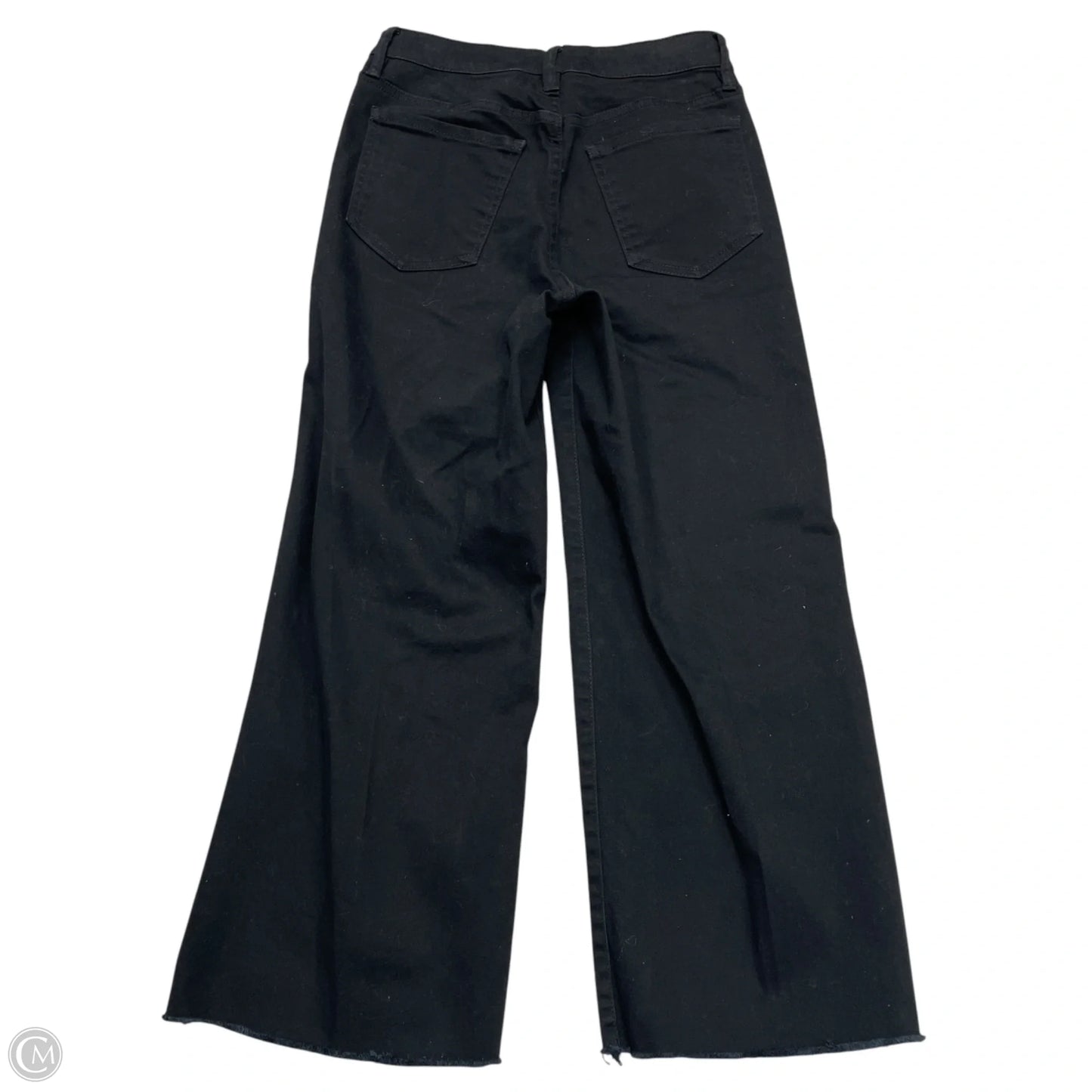 Jeans Cropped By Oat In Black Denim, Size: 0
