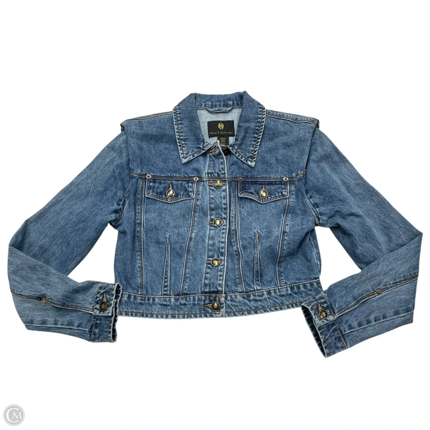 Jacket Denim By House Of Harlow In Blue Denim, Size: Xs