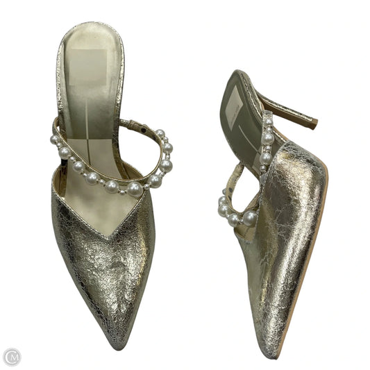 Shoes Heels Kitten By Dolce Vita In Gold, Size: 7