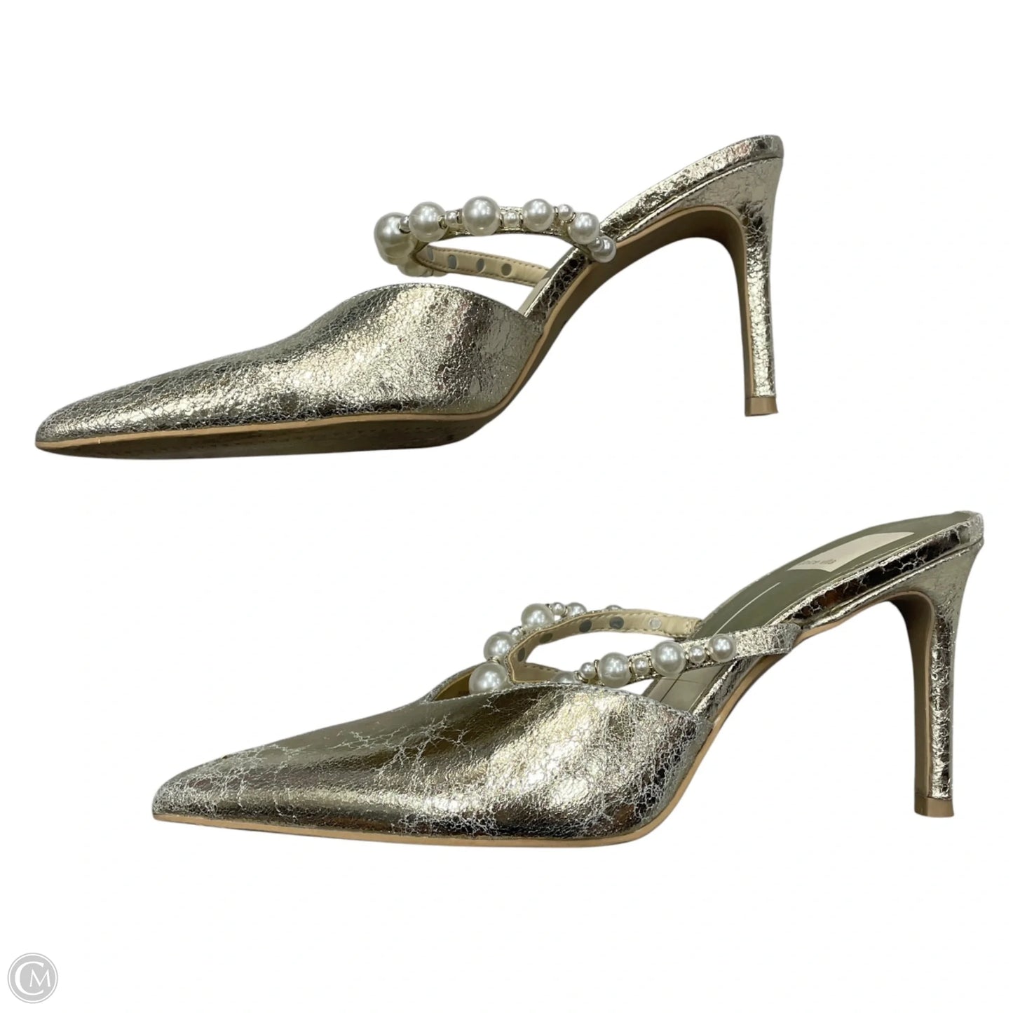 Shoes Heels Kitten By Dolce Vita In Gold, Size: 7