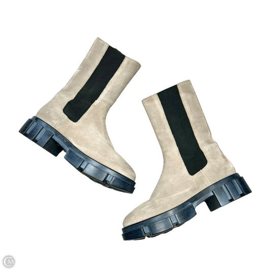 Boots Mid-calf Heels By Free People In Grey, Size: 6.5