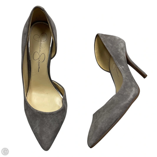 Shoes Heels Kitten By Jessica Simpson In Grey, Size: 7.5