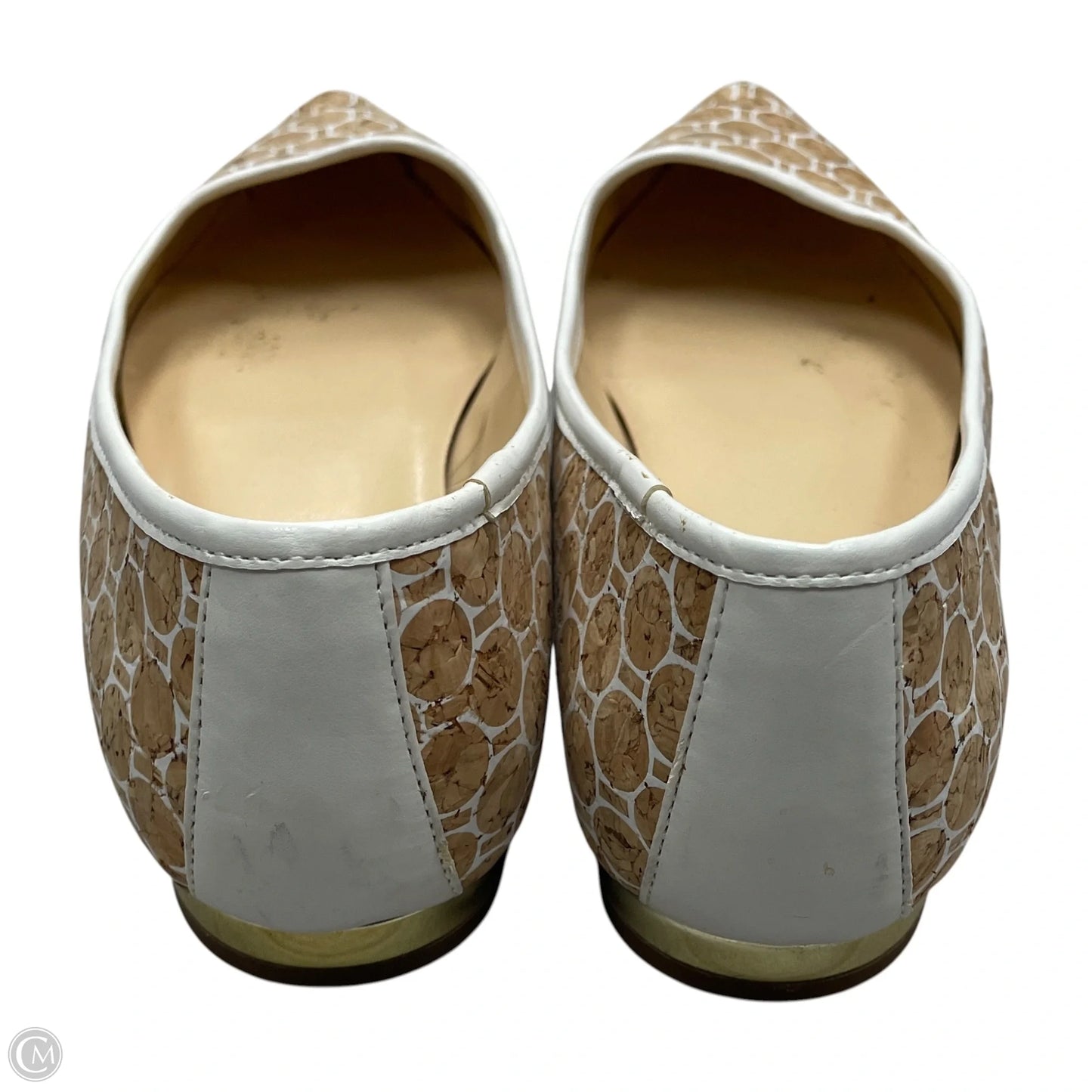Shoes Flats By Wonder In Tan & White, Size: 8