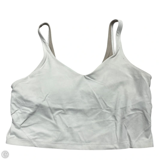 Athletic Bra By Lululemon In White, Size: Xl