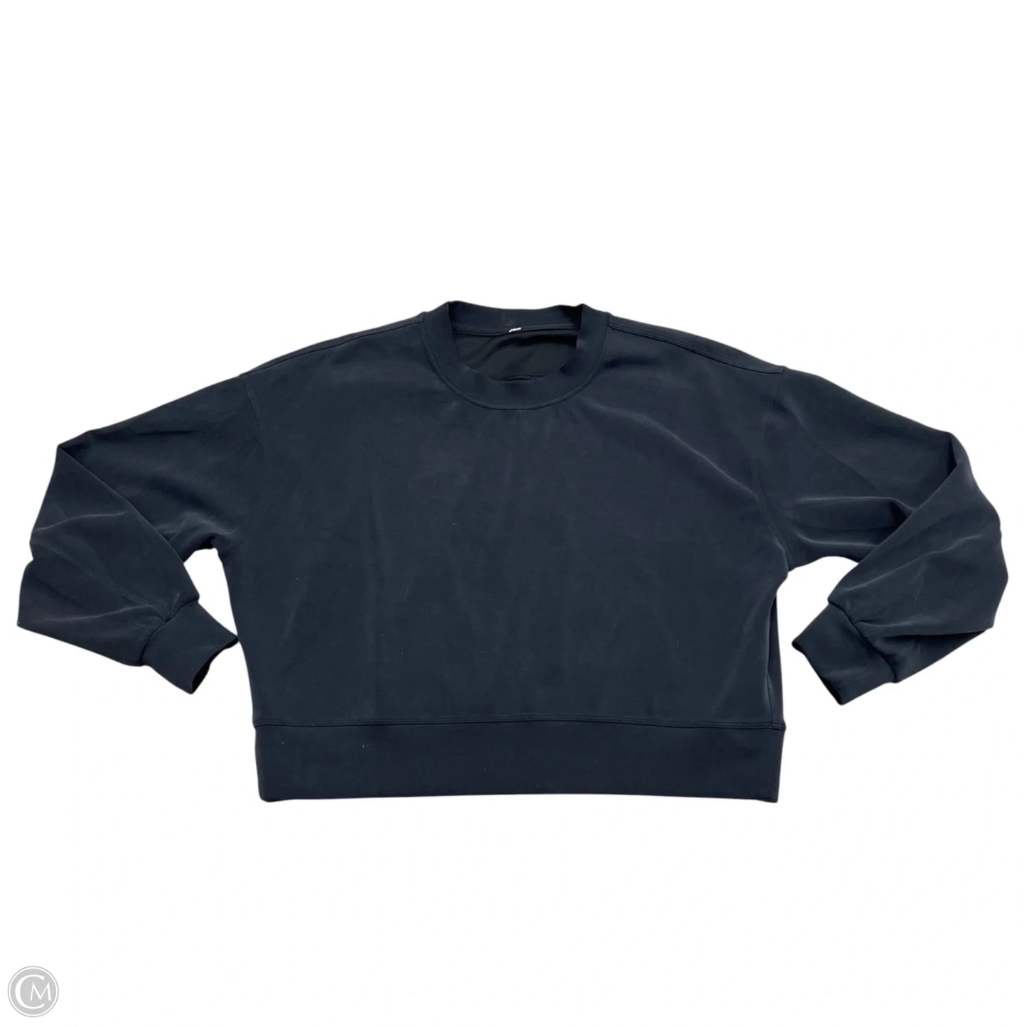 Athletic Sweatshirt Crewneck By Lululemon In Black, Size: M