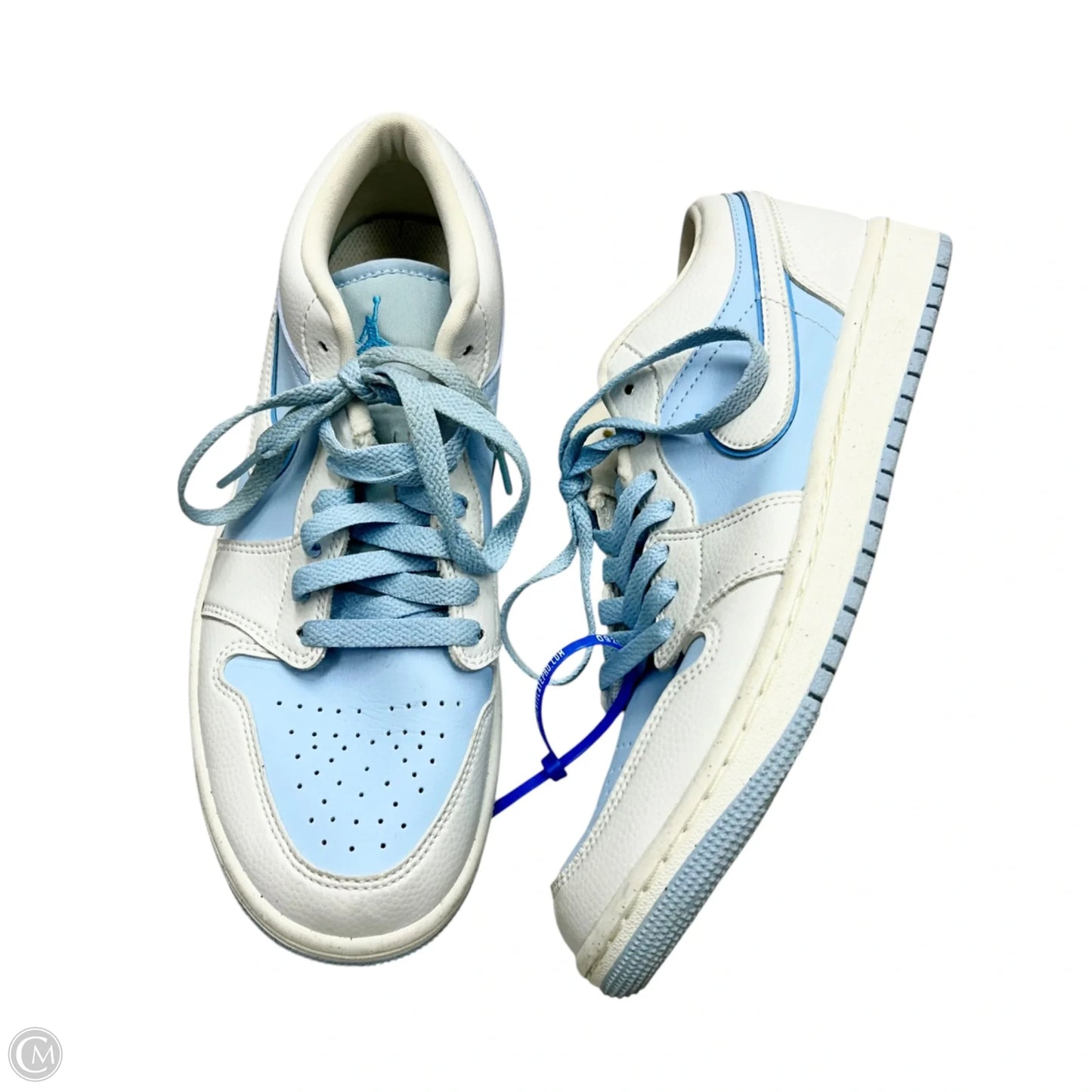 Shoes Luxury Designer By Jordan In Blue & White, Size: 9